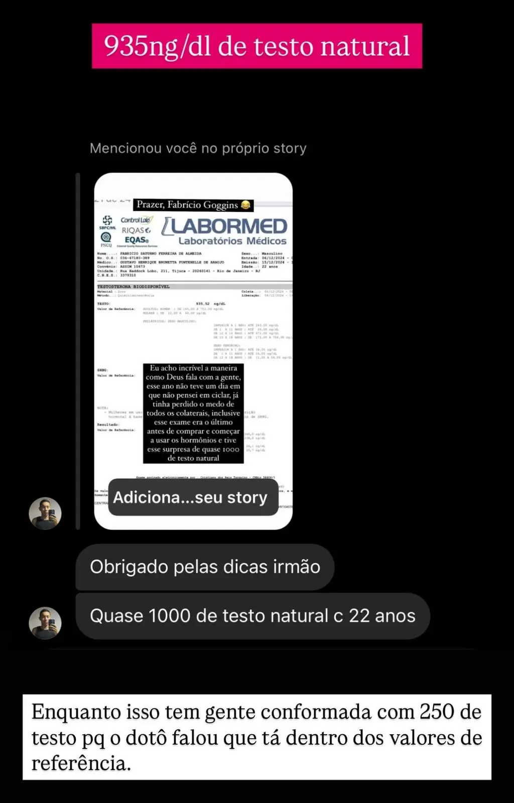 Depoimento real de aluno do Protocolo Testo 900