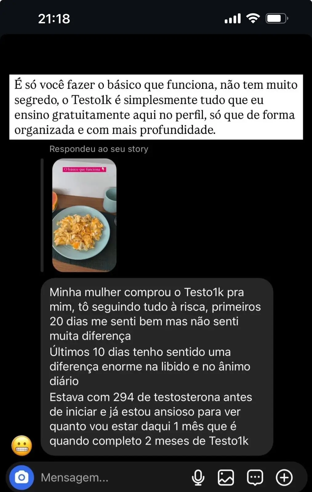 Depoimento real de aluno do Protocolo Testo 900