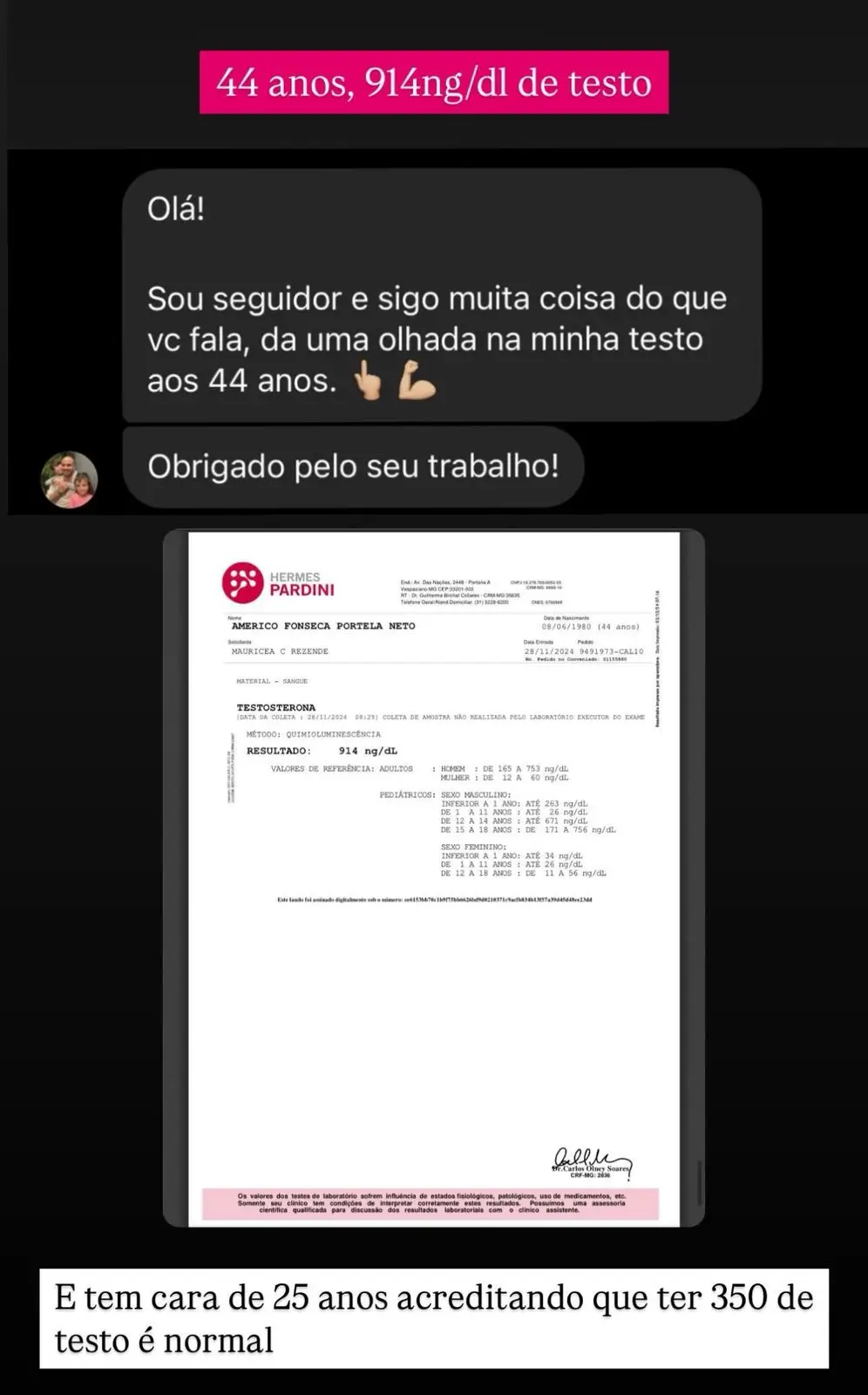 Depoimento real de aluno do Protocolo Testo 900